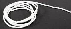 Lead curtain cord by meter - white - 30g / m