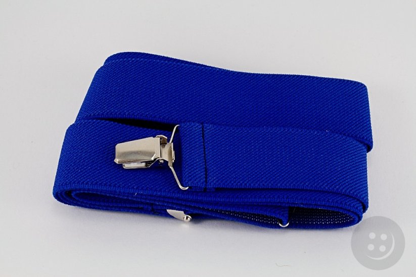 Herren Hosenträger - blau - Breite 3,5 cm