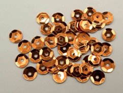 Našívacie flitre - medená - priemer 0,6 cm