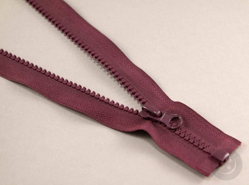Dělitelný kostěný zip - délka (30 - 95 cm) - různé barvy
