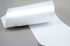 Luxury satin ribbon - off white - width 6 cm