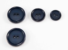 Buttonhole button - Dark blue - diameter 2,7 cm