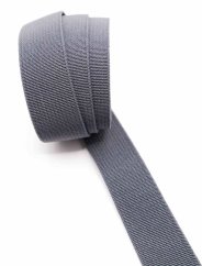 Colored rubber band - dark gray - width 2 cm
