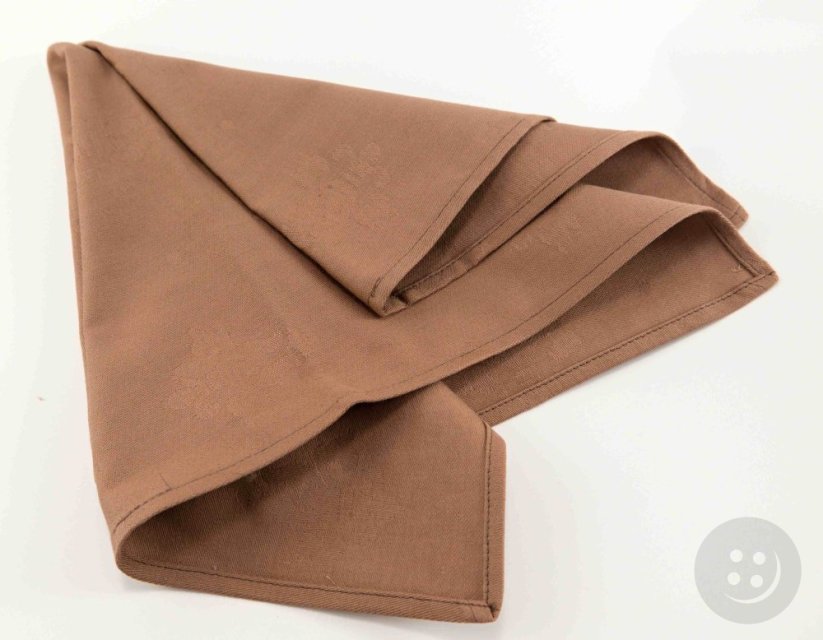 Damask brown square placemat