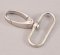 Swivel hook - silver - pulling hole width 3 cm