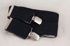 Pánské šle - černá - šířka 2,5 cm