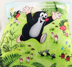 Krtko v lese - poťah na vankúšik so zipsom