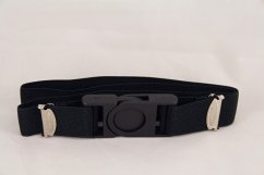 Kindergürtel - schwarz - Breite 2,5 cm