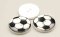 Kinderknopf - Fußball - weiß - Durchmesser 1,5 cm