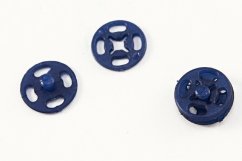 Plastový patentek - tmavě modrá - průměr 1,1 cm