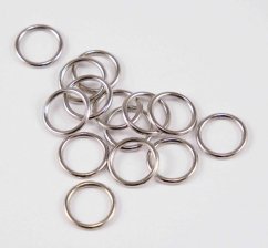 Metal ring - silver - diameter 0.97 cm
