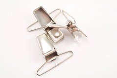 Kovový trakový záves - strieborná - prievlak 3,5 cm