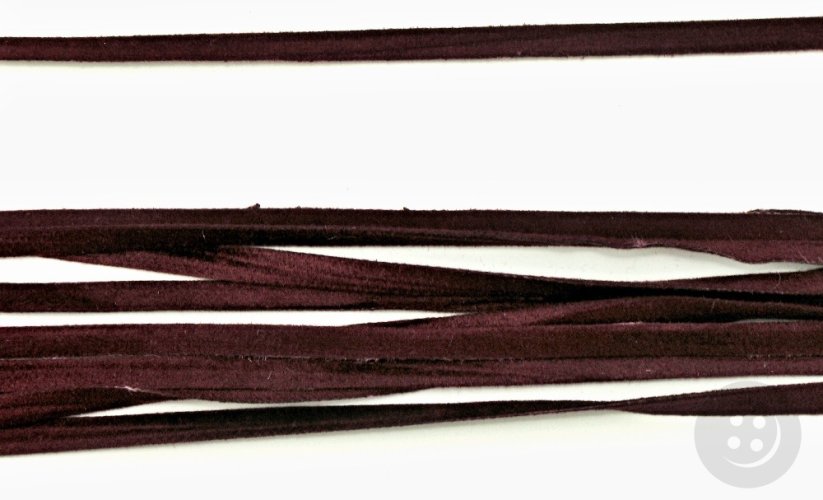 Zamatová stuha - tmavo vínová - šírka 0,35 cm