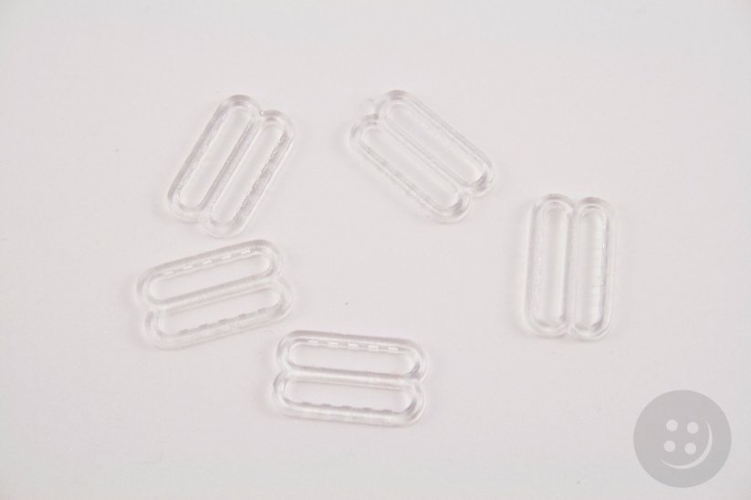 Plastic shortener - transparent - pulling hole width 1 cm