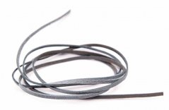Leather cord - grey - length cca 90 cm