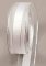 Luxury decorative ribbon - white, silver - width 2.5 cm