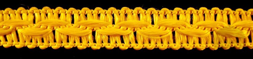 Galonový prýmek - žlutá - šíře 1 cm