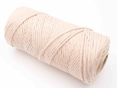 Macrame - béžová - průměr 0,3 cm - návin 100 metrů