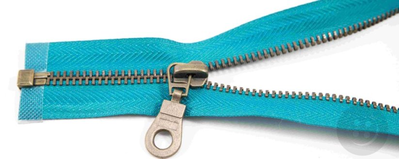 Dělitelný kovový starokovový zip č.5 více barev - délka (30 - 100 cm)