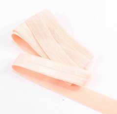 Fold over elastic trim - salmon - 1,5 cm