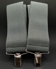 Herren Hosenträger - grau - Breite 5 cm