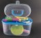 Set of sewing supplies in a plastic box - small