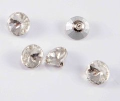 Luxury crystal button - light crystal - diameter 1.2 cm