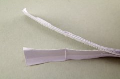 Adhesive velcro tape - white - width 2 cm