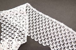 Guipure lace trim - off white- width 8 cm