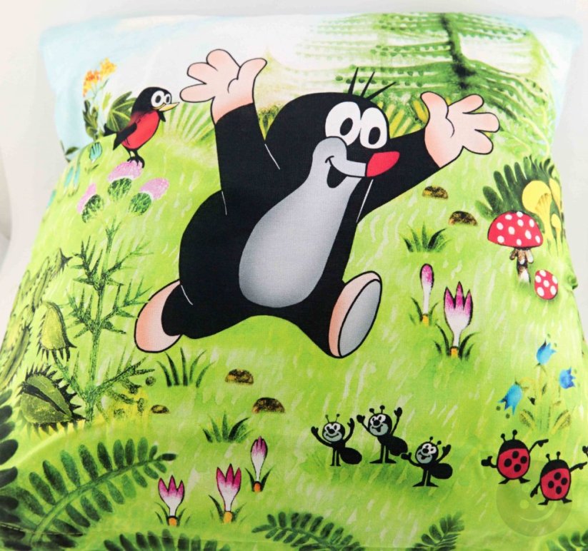 Mole in the forest - pillow cover with zipper