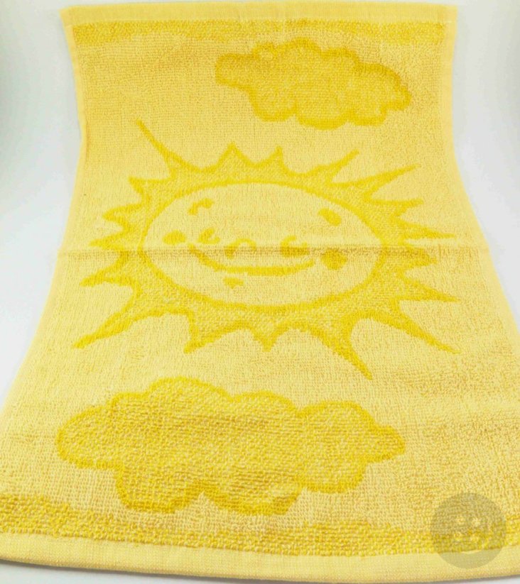 Children's yellow towel - sunshine