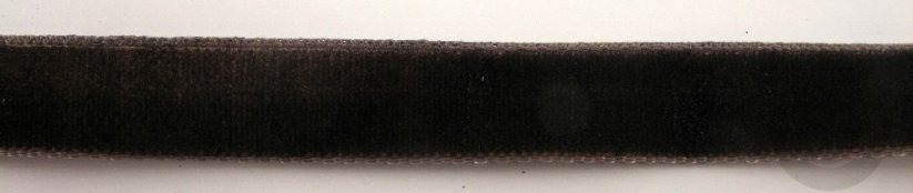 Zamatová stuha - hnedá - šírka 0,9 cm