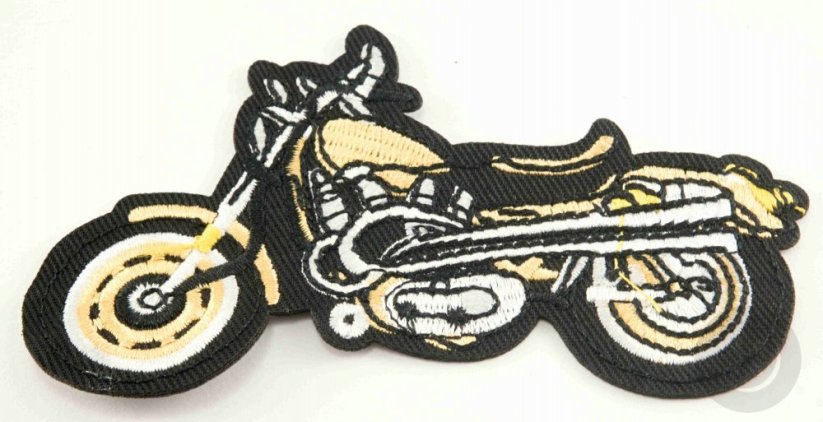 Iron-on patch - Motorcycle - dimensions 10,5 cm x 6 cm