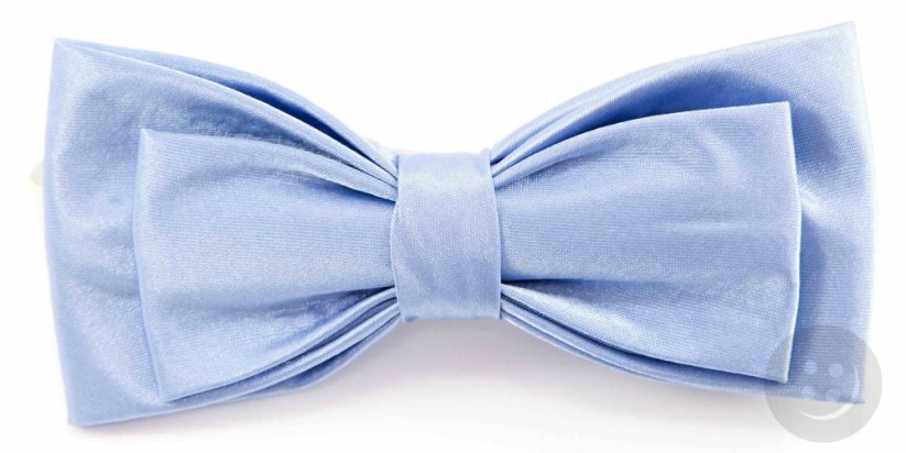 Men's folded bow tie - light blue