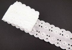 Madeira cotton - insert - white - width 4.5 cm