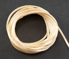 Satinschnur - creme - Durchmesser 0,2 cm