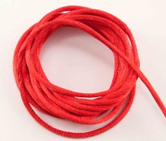 Satin cord - red - diameter 0.2 cm