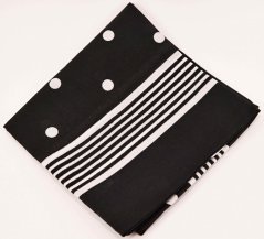 Cotton scarves with polka dots and stripes - more colors - dimensions 70 cm x 70 cm