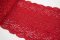 Elastic lace, insert - red - width 17 cm
