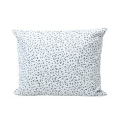 Polštářek plněný BIO pohankovými slupkami - modré drobné kytičky - rozměr 35 cm x 28 cm