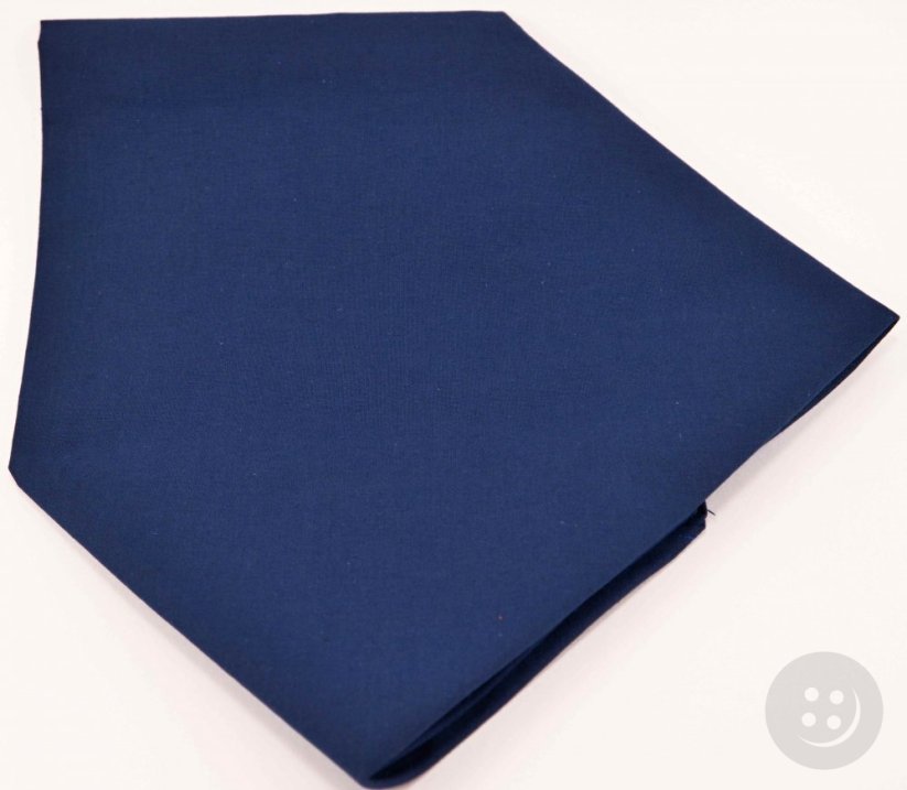 Jednofarebné bavlnené šatky - viac farieb - rozmer 65 cm x 65 cm - Farba šatke: tmavo modrá