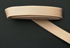 Glänzender beiger BH- und Dessousgummi 1,4 cm