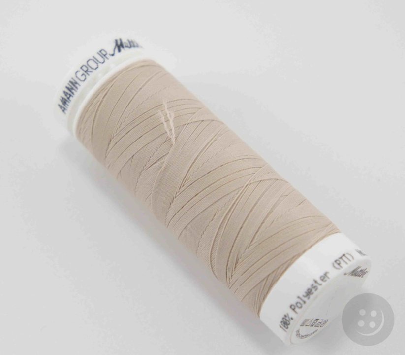 Extra elastic polyester thread - light beige - length 130 m