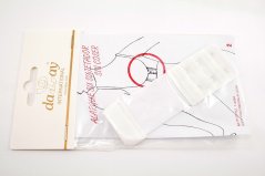 Vkládací podprsenkový prodlužovač obvodu - bílá - délka 11 cm - rozteč háčků 2 cm