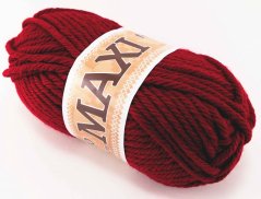 Priadza Jumbo Maxi - tmavá červená 934