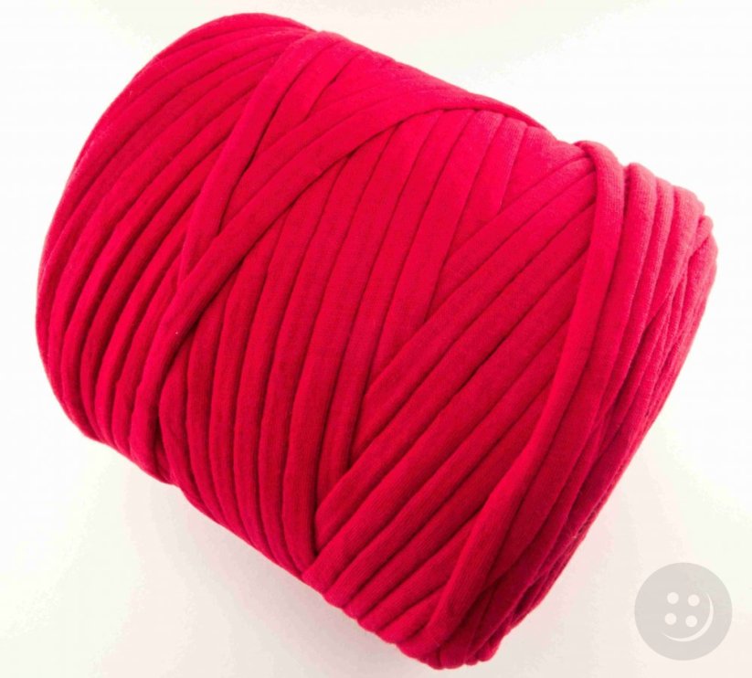 Cotton Spaghetti yarn - red - 1000g