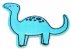Brontosaurus modrá