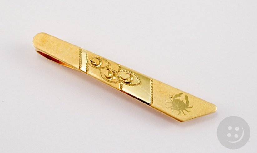 Kravatová spona - zlatá - rozměr 6,5 cm x 0,5 cm