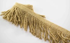Lurex fringes - gold - width 7 cm