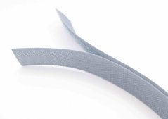 Našívacie suchý zips - stredne šedá - šírka 2 cm